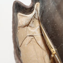 BOTTEGA VENETA INTRECCIATO Hand Bag Leather Bronze Gold Auth 171296-19