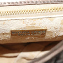 BOTTEGA VENETA INTRECCIATO Hand Bag Leather Bronze Gold Auth 171296-20