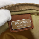 PRADA Shoulder Bag Nylon Beige Auth 171312-19