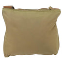PRADA Shoulder Bag Nylon Beige Auth 171312-2