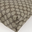 GUCCI GG Supreme Web Sherry Line Tote Bag PVC Beige Gold 39 02 003 Auth 171316-15