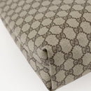 GUCCI GG Supreme Web Sherry Line Tote Bag PVC Beige Gold 39 02 003 Auth 171316-16
