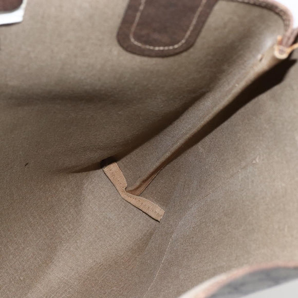 GUCCI GG Supreme Web Sherry Line Tote Bag PVC Beige Gold 39 02 003 Auth 171316