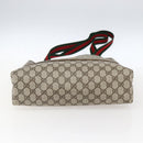 GUCCI GG Supreme Web Sherry Line Tote Bag PVC Beige Gold 39 02 003 Auth 171316-5