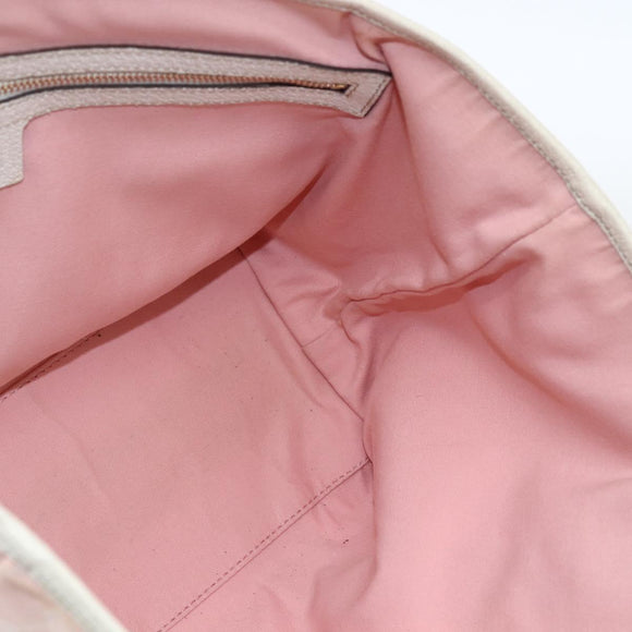 GUCCI GG Canvas Sherry Line Tote Bag Pink Gold 137396 Auth 171318