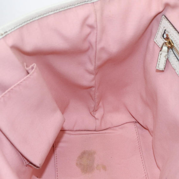GUCCI GG Canvas Sherry Line Tote Bag Pink Gold 137396 Auth 171318