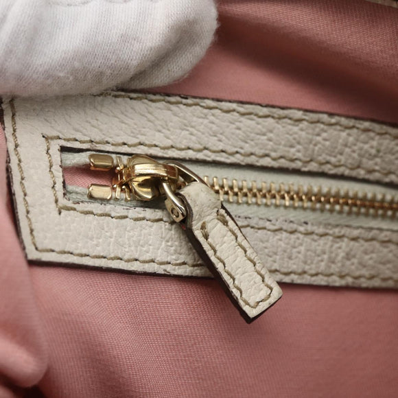 GUCCI GG Canvas Sherry Line Tote Bag Pink Gold 137396 Auth 171318