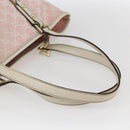 GUCCI GG Canvas Sherry Line Tote Bag Pink Gold 137396 Auth 171318-7