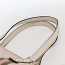GUCCI GG Canvas Sherry Line Tote Bag Pink Gold 137396 Auth 171318-14