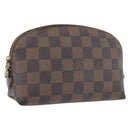 LOUIS VUITTON Damier Ebene Pochette Cosmetic PM Pouch N47516 LV Auth 171319-1