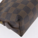 LOUIS VUITTON Damier Ebene Pochette Cosmetic PM Pouch N47516 LV Auth 171319-10