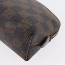LOUIS VUITTON Damier Ebene Pochette Cosmetic PM Pouch N47516 LV Auth 171319-11