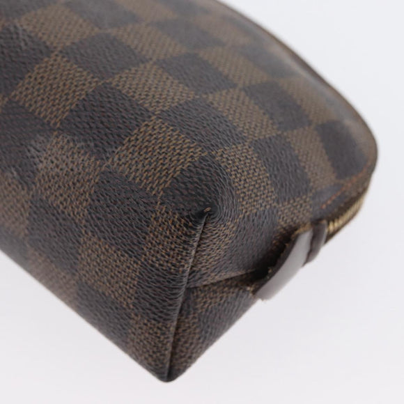 LOUIS VUITTON Damier Ebene Pochette Cosmetic PM Pouch N47516 LV Auth 171319