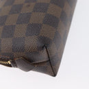 LOUIS VUITTON Damier Ebene Pochette Cosmetic PM Pouch N47516 LV Auth 171319-12