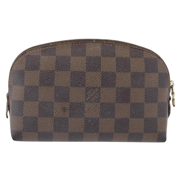 LOUIS VUITTON Damier Ebene Pochette Cosmetic PM Pouch N47516 LV Auth 171319