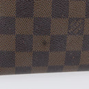 LOUIS VUITTON Damier Ebene Pochette Cosmetic PM Pouch N47516 LV Auth 171319-4