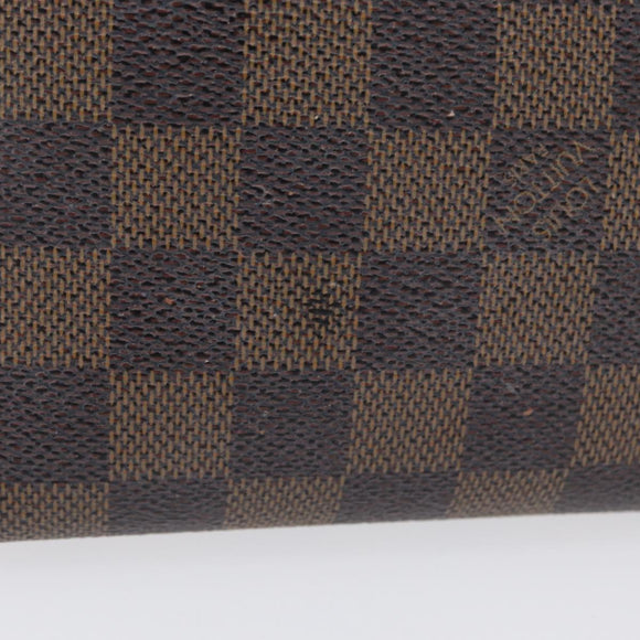 LOUIS VUITTON Damier Ebene Pochette Cosmetic PM Pouch N47516 LV Auth 171319