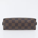 LOUIS VUITTON Damier Ebene Pochette Cosmetic PM Pouch N47516 LV Auth 171319-8