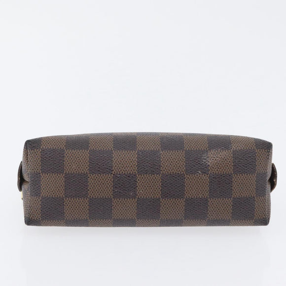 LOUIS VUITTON Damier Ebene Pochette Cosmetic PM Pouch N47516 LV Auth 171319