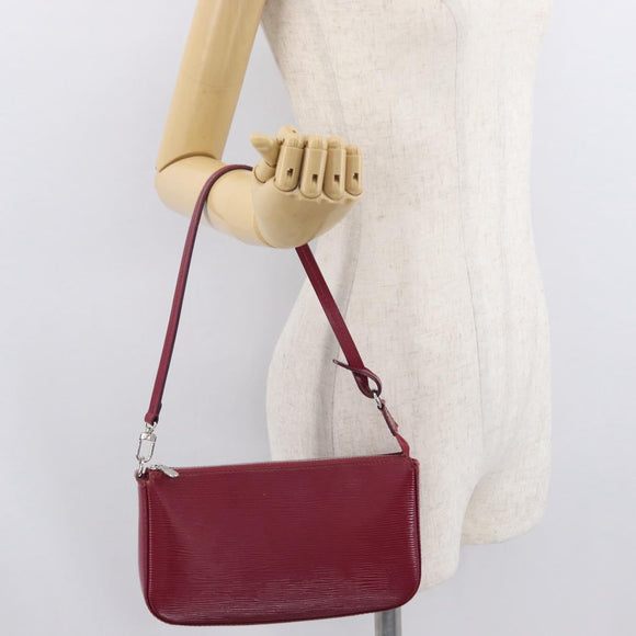 LOUIS VUITTON Epi Pochette Accessoires Pouch Fuchsia M40777 LV Auth 171324A