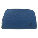 LOUIS VUITTON Epi DauphinePM Pouch Blue M48445 LV Auth 171325-13