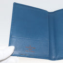 LOUIS VUITTON Epi Couverture Pass Case Blue LV Auth 171326-14