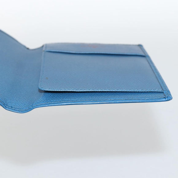 LOUIS VUITTON Epi Couverture Pass Case Blue LV Auth 171326