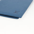 LOUIS VUITTON Epi Couverture Pass Case Blue LV Auth 171326-8