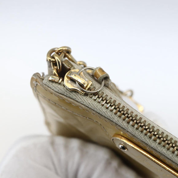 LOUIS VUITTON Vernis Pochette Cles NM Coin Purse Broncorail M91463 Auth 171328