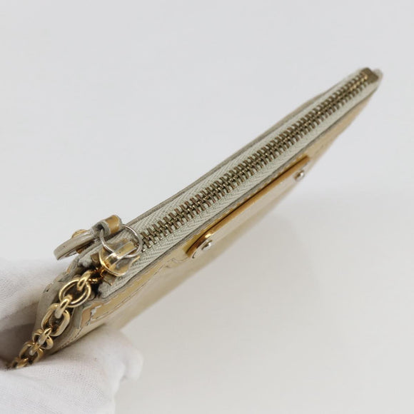 LOUIS VUITTON Vernis Pochette Cles NM Coin Purse Broncorail M91463 Auth 171328