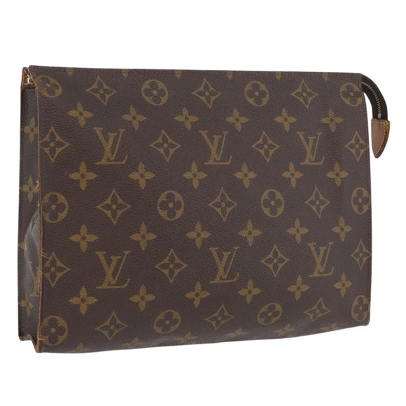 LOUIS VUITTON Monogram Poche Toilette 26 Pouch M47542 LV Auth 171331