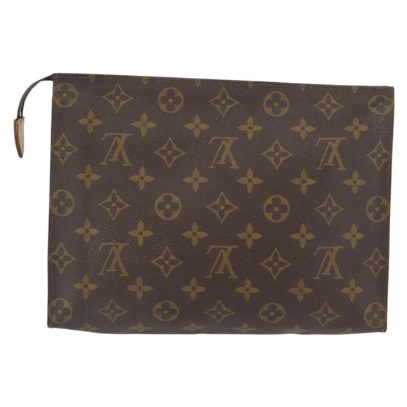 LOUIS VUITTON Monogram Poche Toilette 26 Pouch M47542 LV Auth 171331
