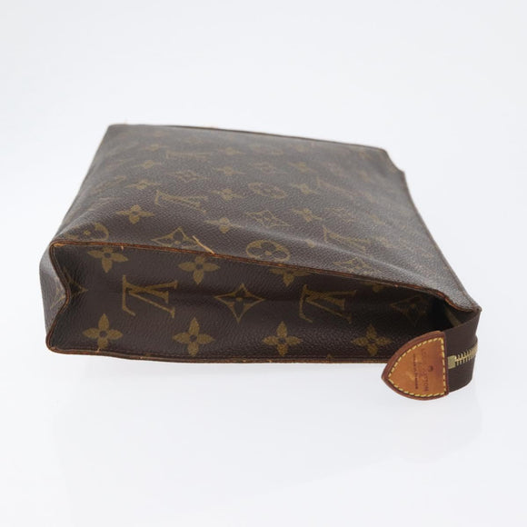 LOUIS VUITTON Monogram Poche Toilette 26 Pouch M47542 LV Auth 171331