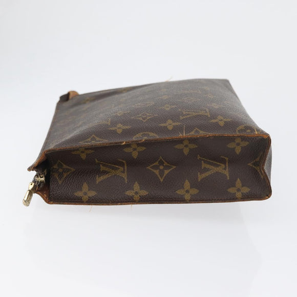 LOUIS VUITTON Monogram Poche Toilette 26 Pouch M47542 LV Auth 171331