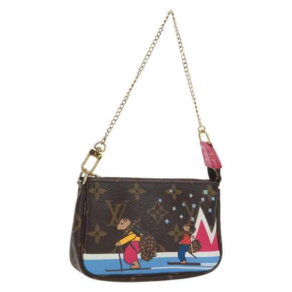 LOUIS VUITTON Monogram Ski Bear Mini Pochette Accessoires Pouch M67769 171332M