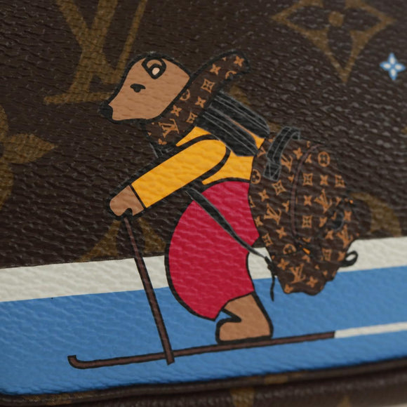LOUIS VUITTON Monogram Ski Bear Mini Pochette Accessoires Pouch M67769 171332M