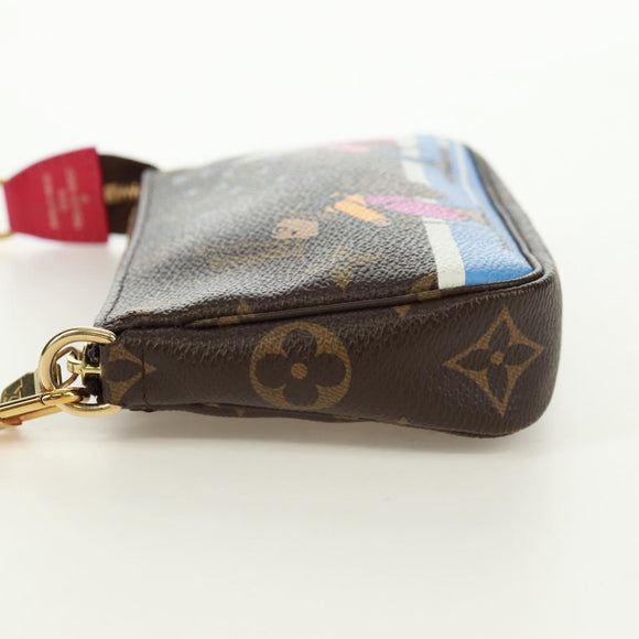 LOUIS VUITTON Monogram Ski Bear Mini Pochette Accessoires Pouch M67769 171332M