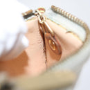 LOUIS VUITTON Multicolor Pochette Cles Coin Purse White M92655 LV Auth 171334-18