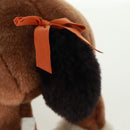 HERMES Horse Elmy PM Stuffed Polyester Brown Auth 171339M-11