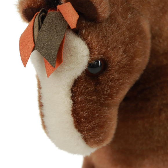 HERMES Horse Elmy PM Stuffed Polyester Brown Auth 171339M