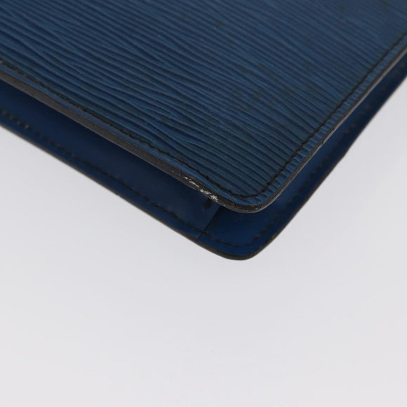 LOUIS VUITTON Epi Montaigne 23 Clutch Bag Blue M52665 LV Auth 171350