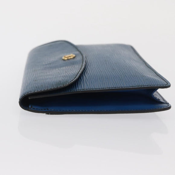 LOUIS VUITTON Epi Montaigne 23 Clutch Bag Blue M52665 LV Auth 171350