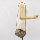 GUCCI GG Supreme Web Sherry Line Bag PVC Beige Gold 156 02 066 Auth 171353-21