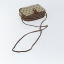 GUCCI GG Supreme Web Sherry Line Bag PVC Beige Gold 156 02 066 Auth 171353-7