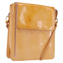 LOUIS VUITTON Monogram Vernis Motto Pouch Rose Florentin M91034 LV Auth 171356-1