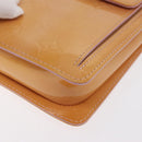 LOUIS VUITTON Monogram Vernis Motto Pouch Rose Florentin M91034 LV Auth 171356-14