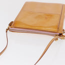 LOUIS VUITTON Monogram Vernis Motto Pouch Rose Florentin M91034 LV Auth 171356-6