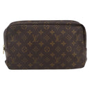 LOUIS VUITTON Monogram Trousse Toilette 28 Clutch Tas M47522 LV Auth 171362-13