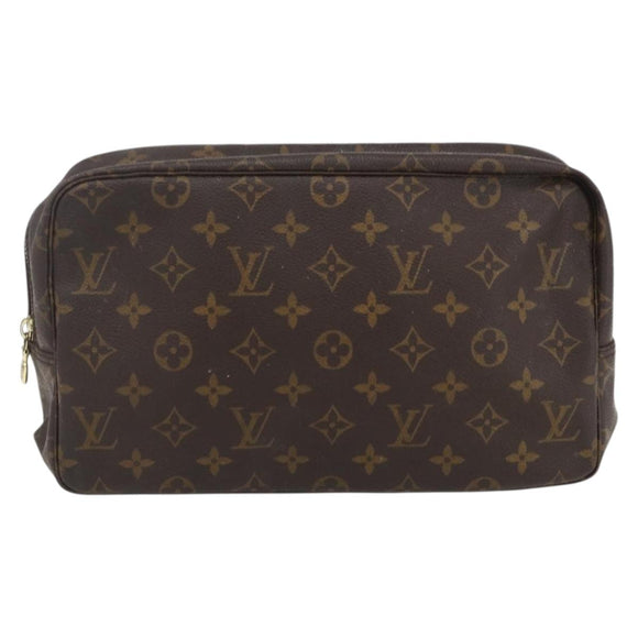 LOUIS VUITTON Monogram Trousse Toilette 28 Clutch Tas M47522 LV Auth 171362