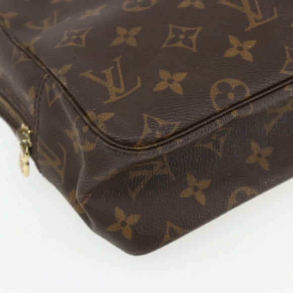 LOUIS VUITTON Monogram Trousse Toilette 28 Clutch Tas M47522 LV Auth 171362